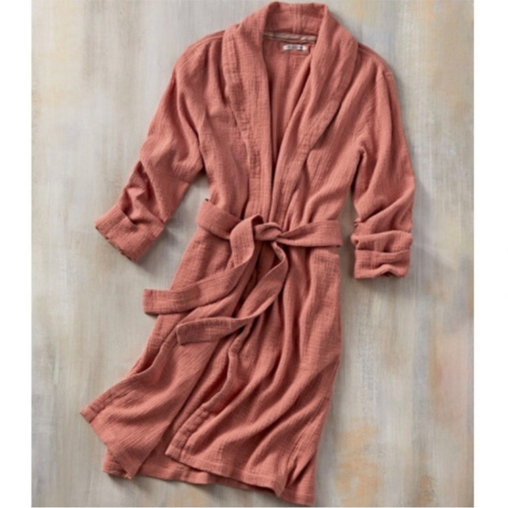 Lightweight 100% Cotton Carbon2Cobalt Waffle Robe - XS/S